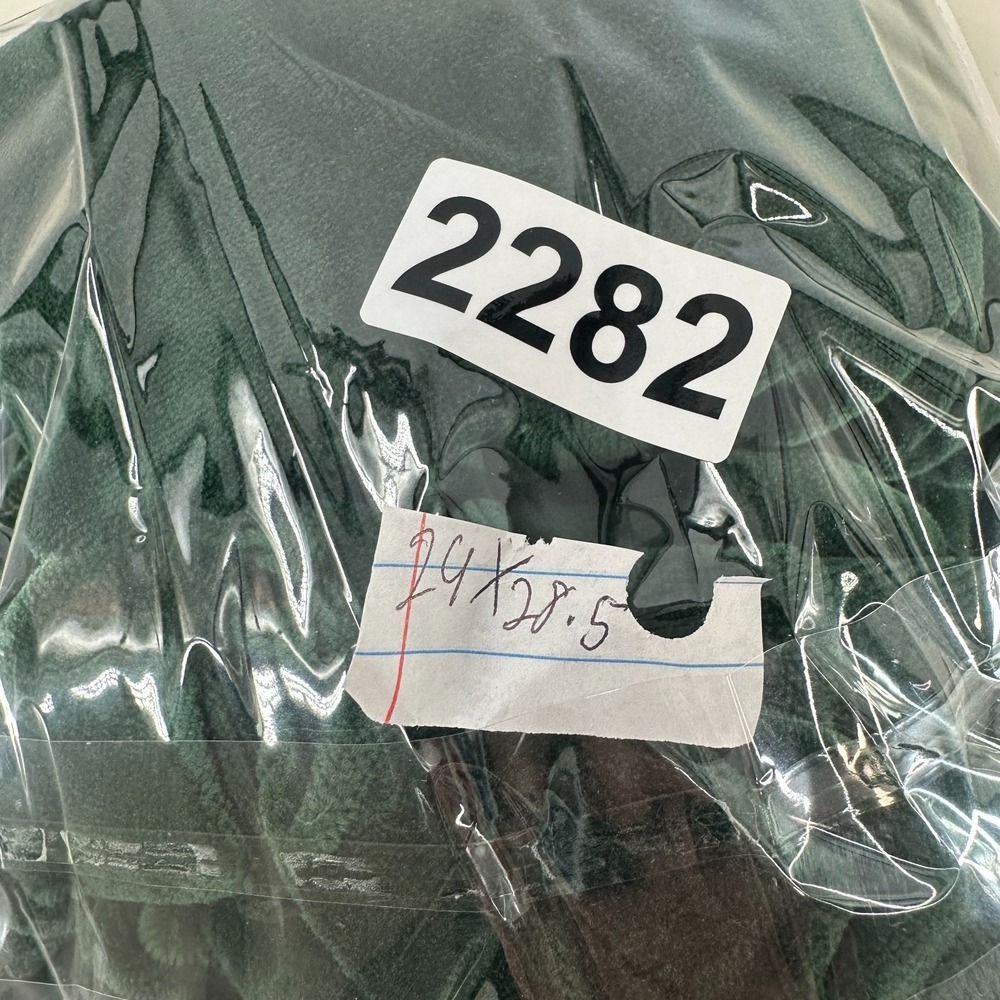 Vintage Y2K Towncraft JC‎ Penny Quarter Zip Velour Pullover Sweatshirt Green M - Picture 7 of 8